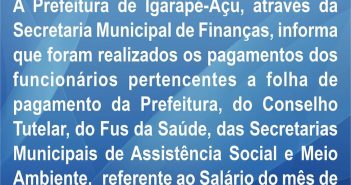 Informativo de Pagamento