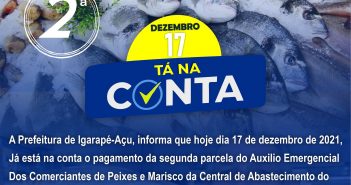 Tá na conta o Auxilio Emergencial dos Peixeiros